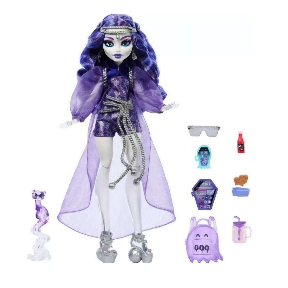 💳●Monster High Spectra Vondergeist Doll (with Rhuen)